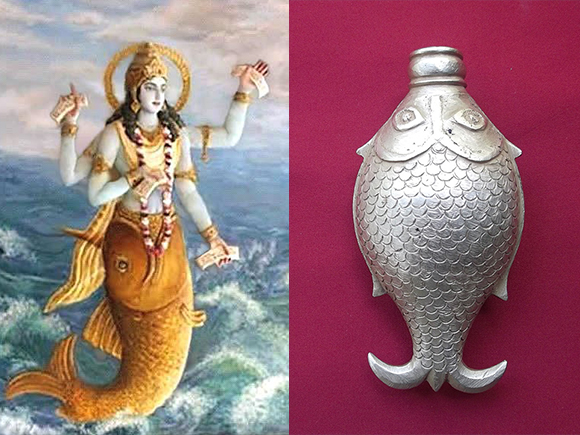 similarities between Matsyavatara and trichoornam Bharani