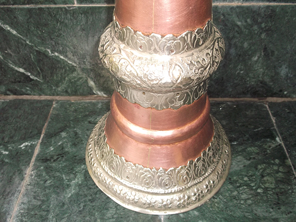 Buddhist Prayer  Trumpet -intricate design on the silver trims
