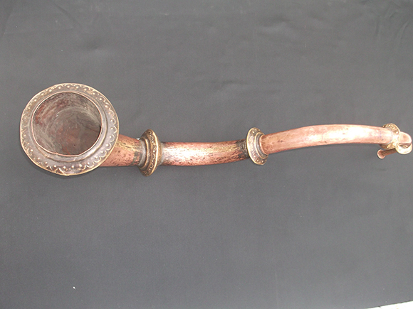 Top view of the trumpet