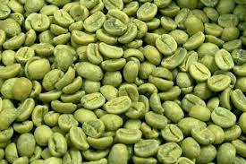 Processed green coffee beans