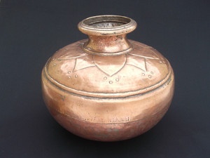 Antique Copper Water Storage Pot