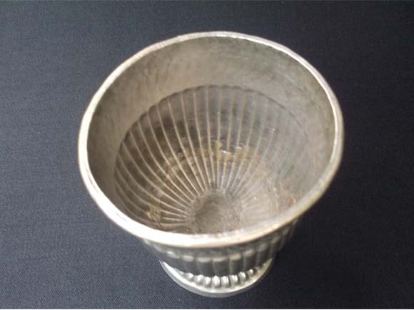 White metal Sandalwood paste bowl