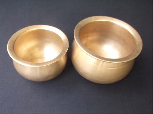 Andhra Antique Brass curry pots called KooraGinni