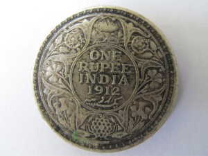 1912 year coin with black toning