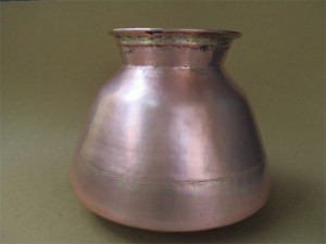 Antique Maharashtra Copper vessel for storage of water, it Can store water sufficient for 5 days