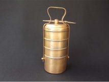 Vintage Brass 5-Tier Tiffin box carrier