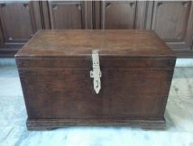 Vintage Burma Teak Wood Trunk Box