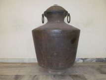 Kindaram, the huge brass water storage pot on pedestal